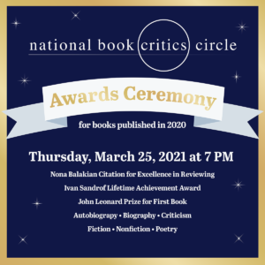 Announcing the Finalists for the 2020 NBCC Awards - National Book ...